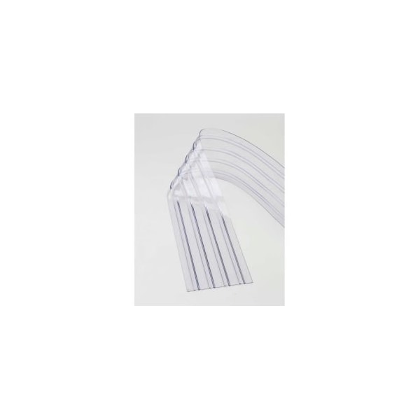 Tmi Replacement 12" x 7' Scratch Resistant Ribbed Clear Strip for Strip Curtains 000-786CP15 - main